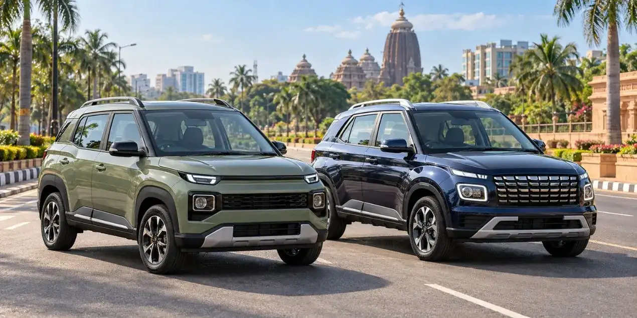 Hyundai Exter vs Venue: Best Compact SUV for Self Drive in Bhubaneswar 2026