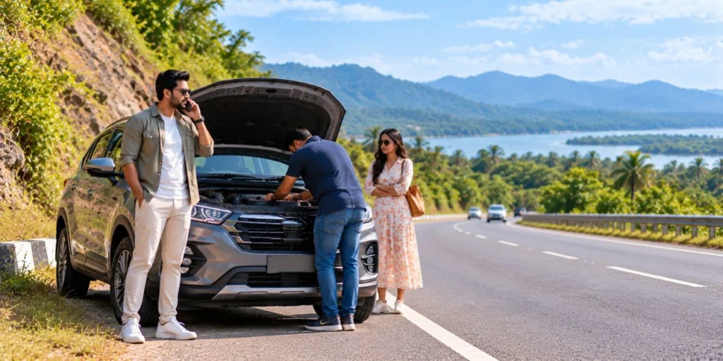 Rental car breakdown