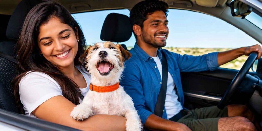 Road Trip with Their Dog